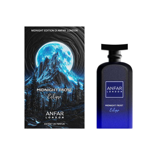 Anfar London Midnight Frost Eclipse Extrait de Parfum 95ml bottle and box