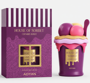 Adyan House of Sorbet Crumble Berry perfume bottle and packaging- Ezenzia