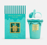 Tropic Swirl perfume by Adyan bottle with packaging labeled 'House of Sorbet' - Ezenzia