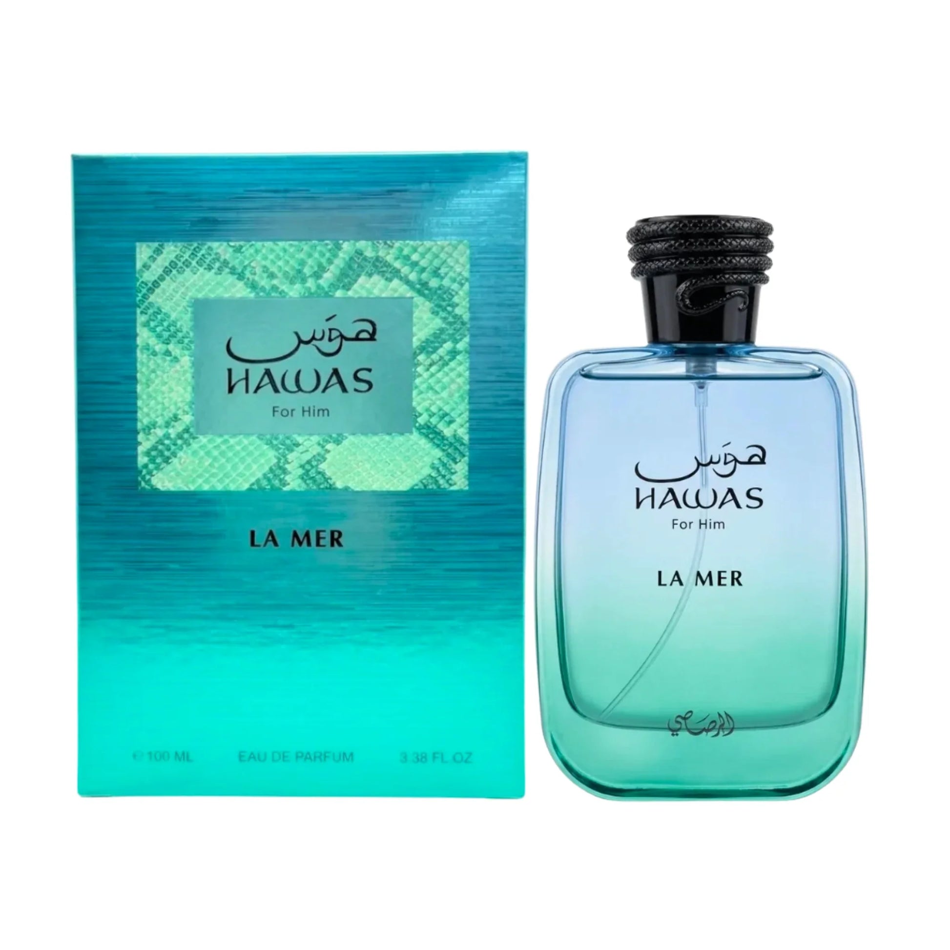 Rasasi Hawas La Mer Eau de Parfum 100 ml blue bottle for men