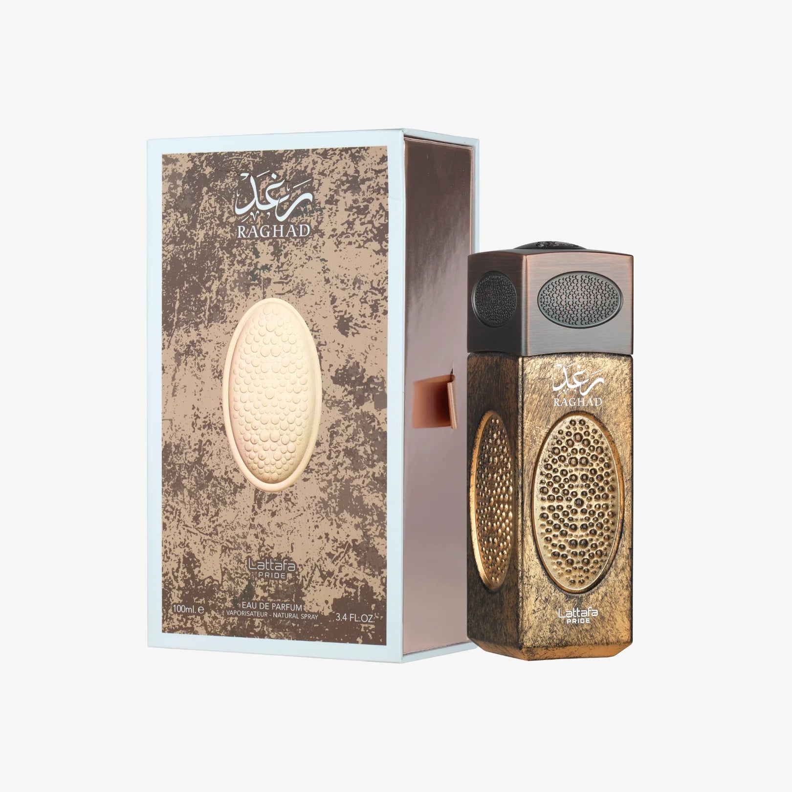 Lattafa Pride Raghad 100 ml women's perfume box and bottle