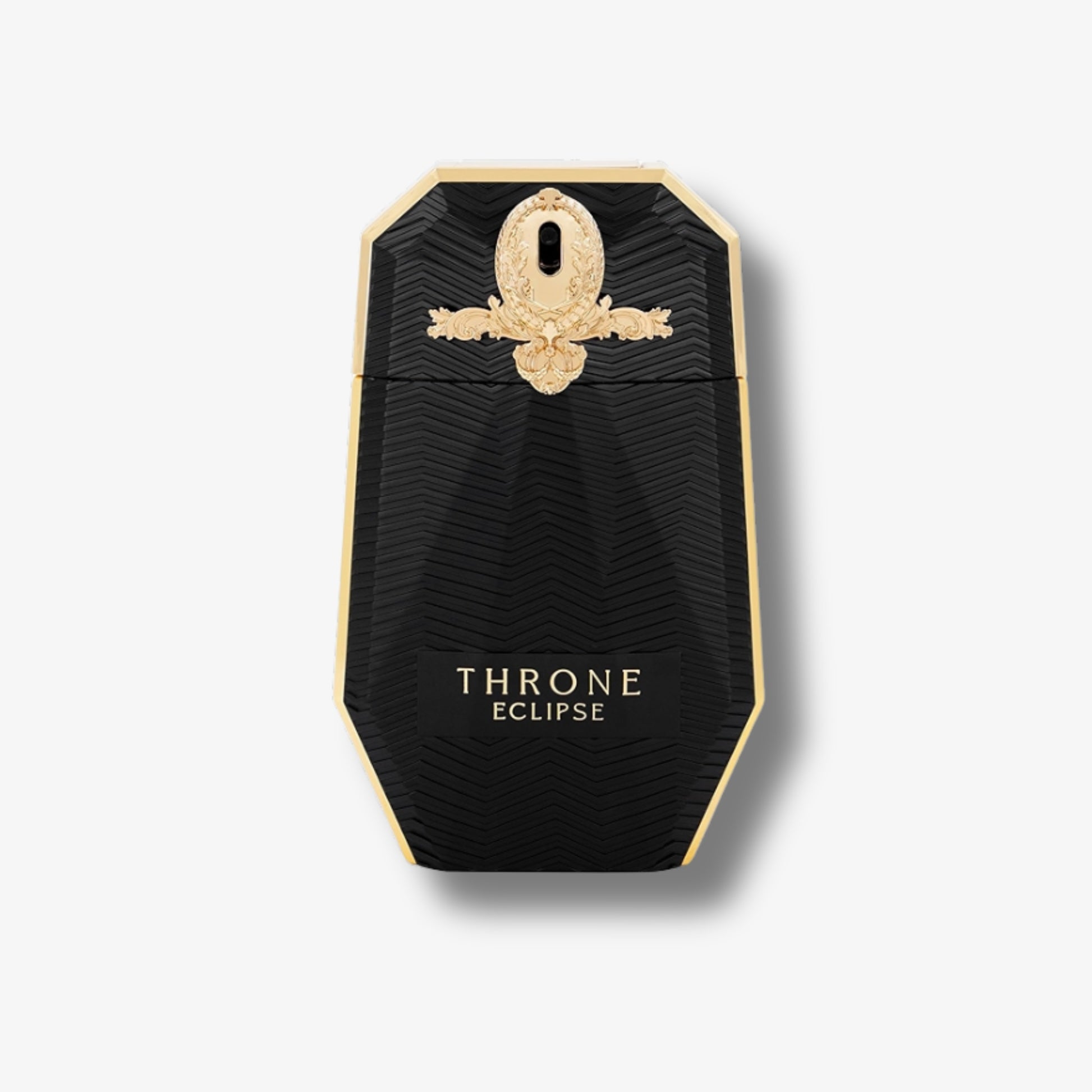 Black and gold packaging of 'Throne Eclipse' on a white background
