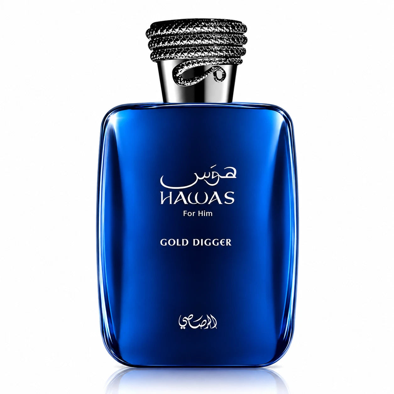 Rasasi Hawas Gold Digger for Him Eau de Parfum 100 ml bottle detail