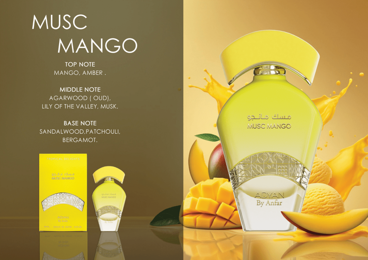 ADYAN Musc Mango Extrait De Parfum 100Ml 3.4Oz Gift Set - Ezenzia