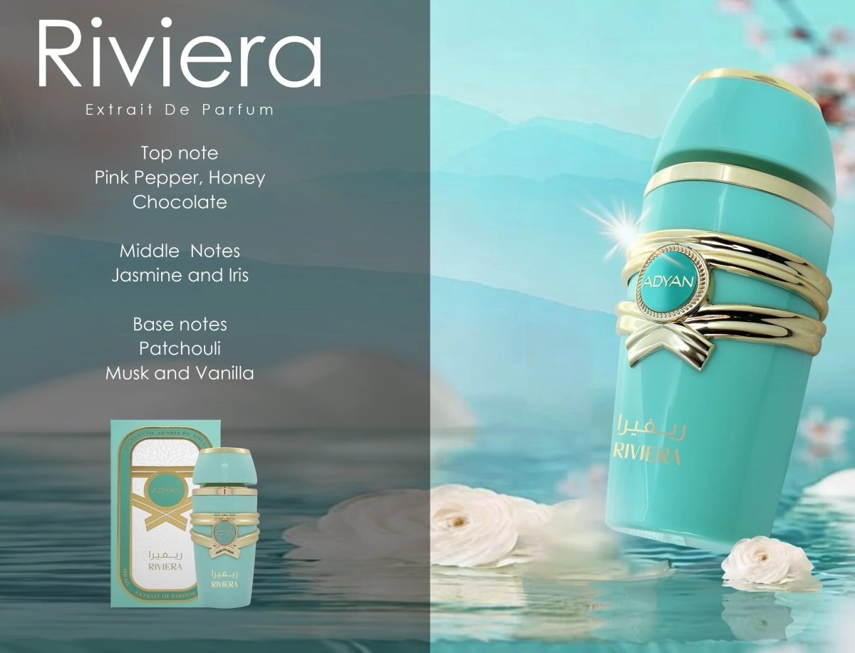 ADYAN Riviera Pastels of Arabia Extrait De Parfum 100Ml 3.4Oz Gift Set - Ezenzia