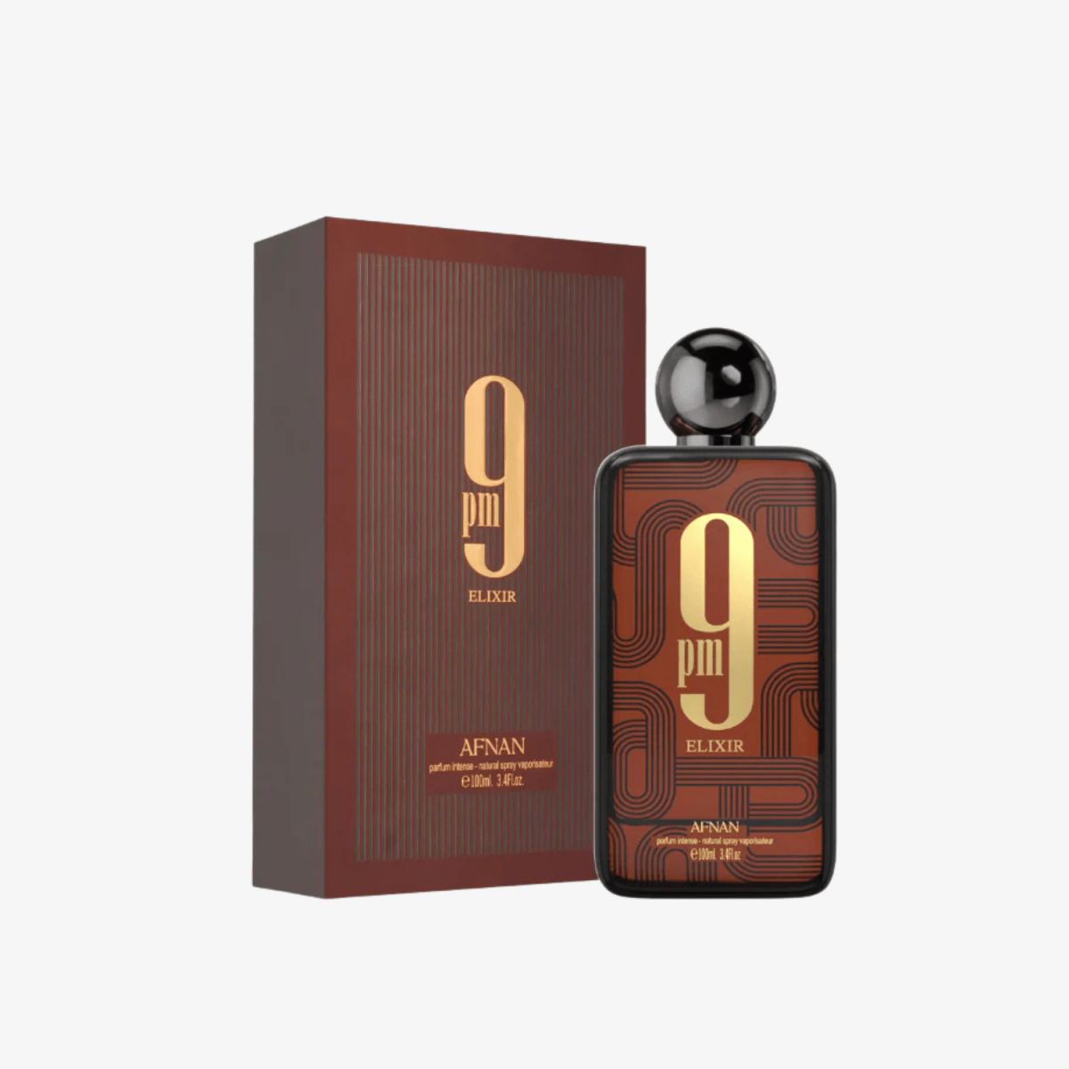 Afnan 9 PM Elixir Eau De Parfum 100ml for Men - Ezenzia