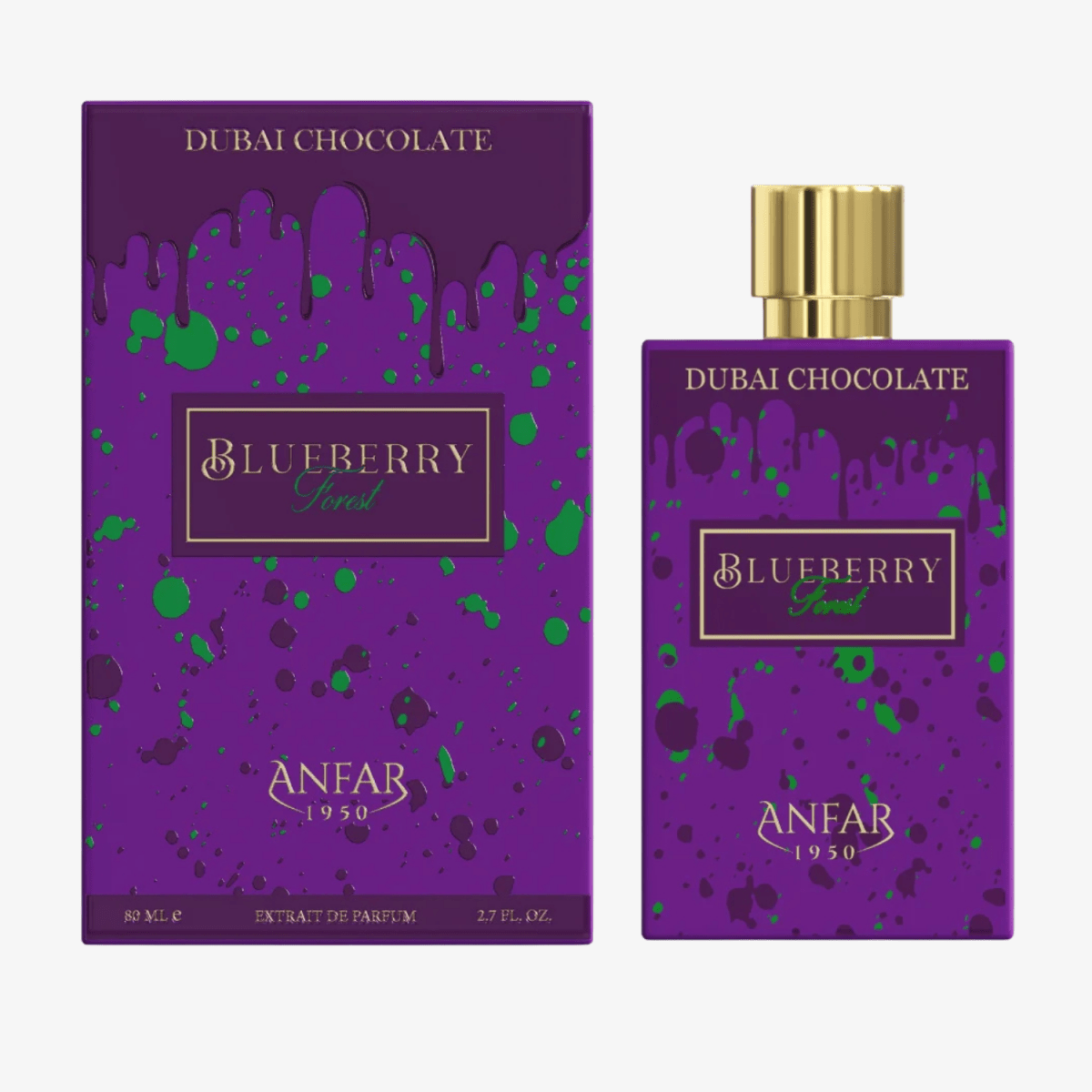 Anfar Dubai Chocolate Blueberry Forest Extrait De Parfum 80ml Unisex - Ezenzia