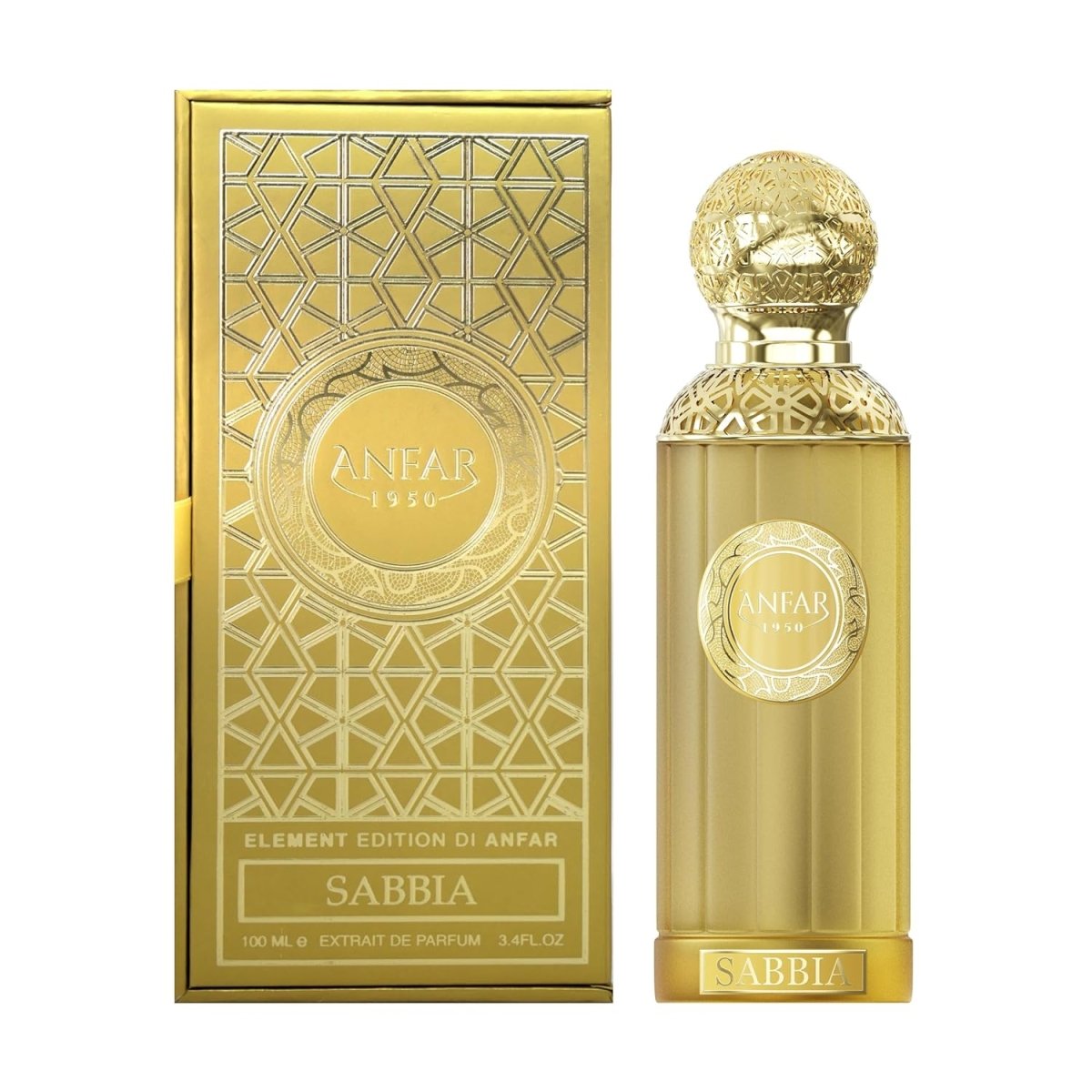 Anfar Sabbia Extrait De Parfum Unisex 100Ml 3.4Oz 1950 Gift Set - Ezenzia