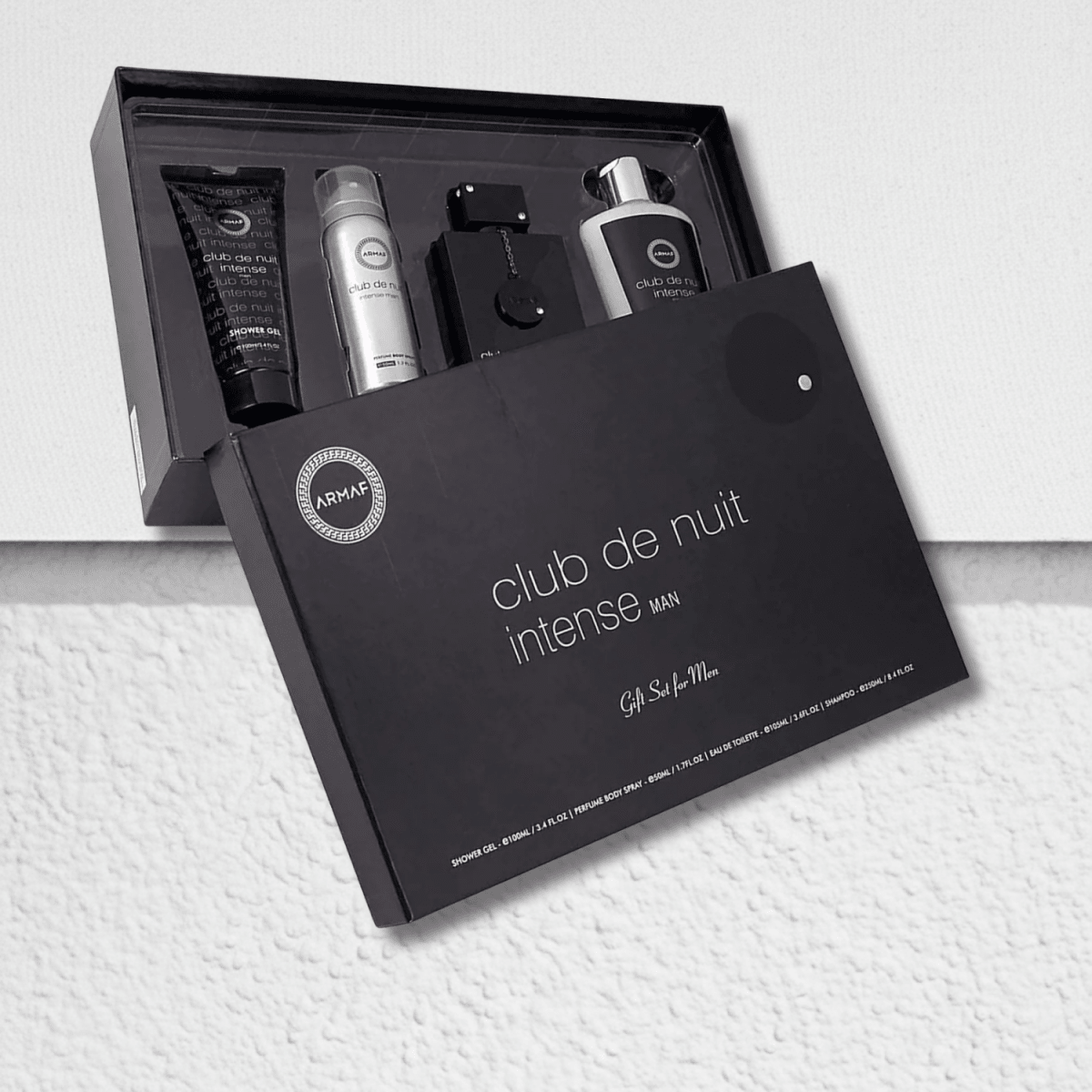 Armaf Club De Nuit Intense Man EDP Gift Set of 4 pcs. 3.4oz - Ezenzia