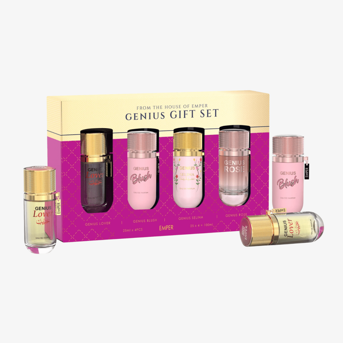 Emper Genius Gift Set 4x25ml EDP for Women - Ezenzia