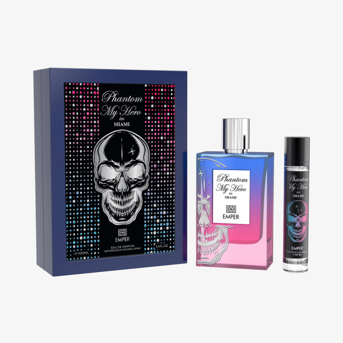 Emper Phantom My Hero in Miami 100 + 20ml EDP for Men - Ezenzia