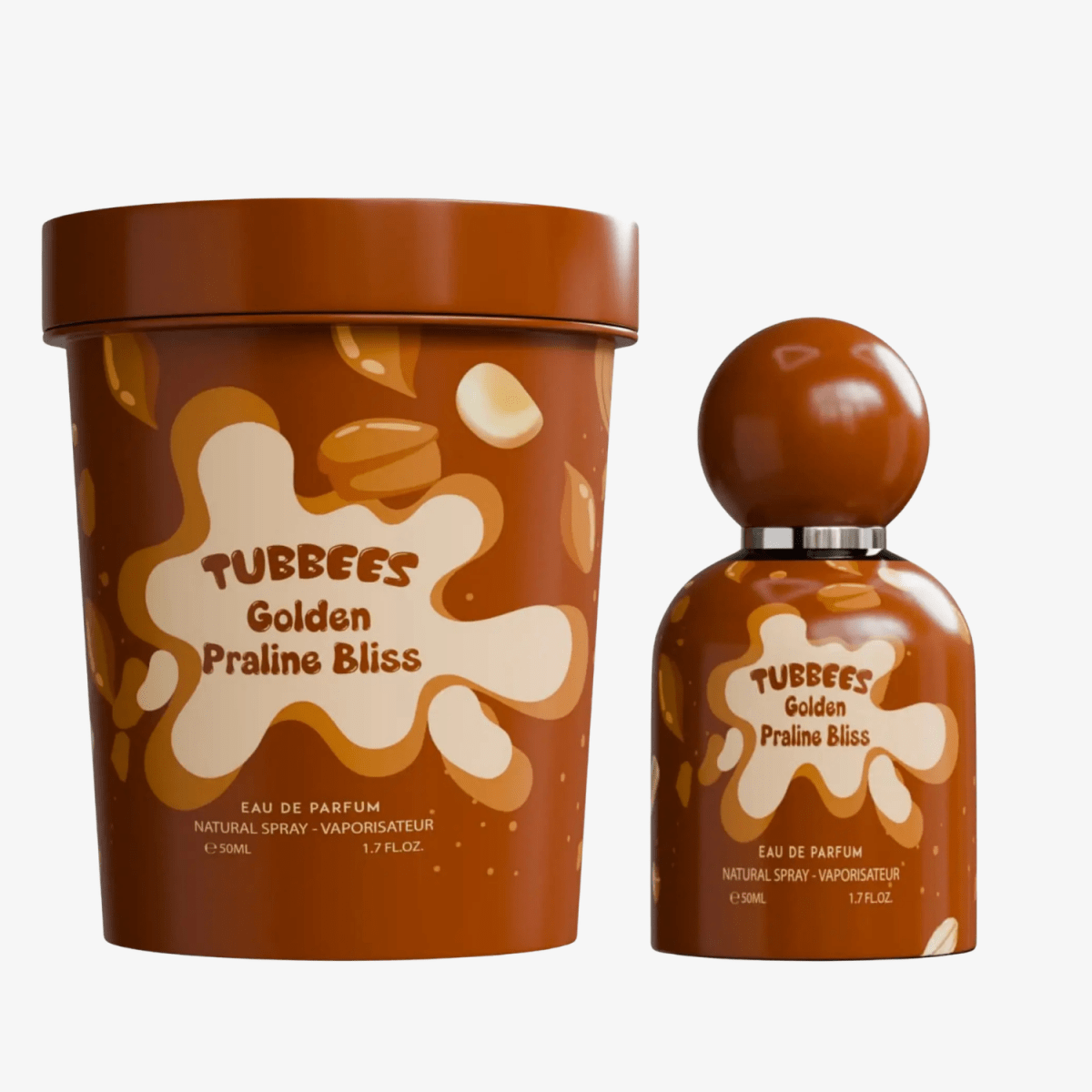 Grandeur Tubbees Golden Praline Eau De Parfum 1.7oz - Ezenzia