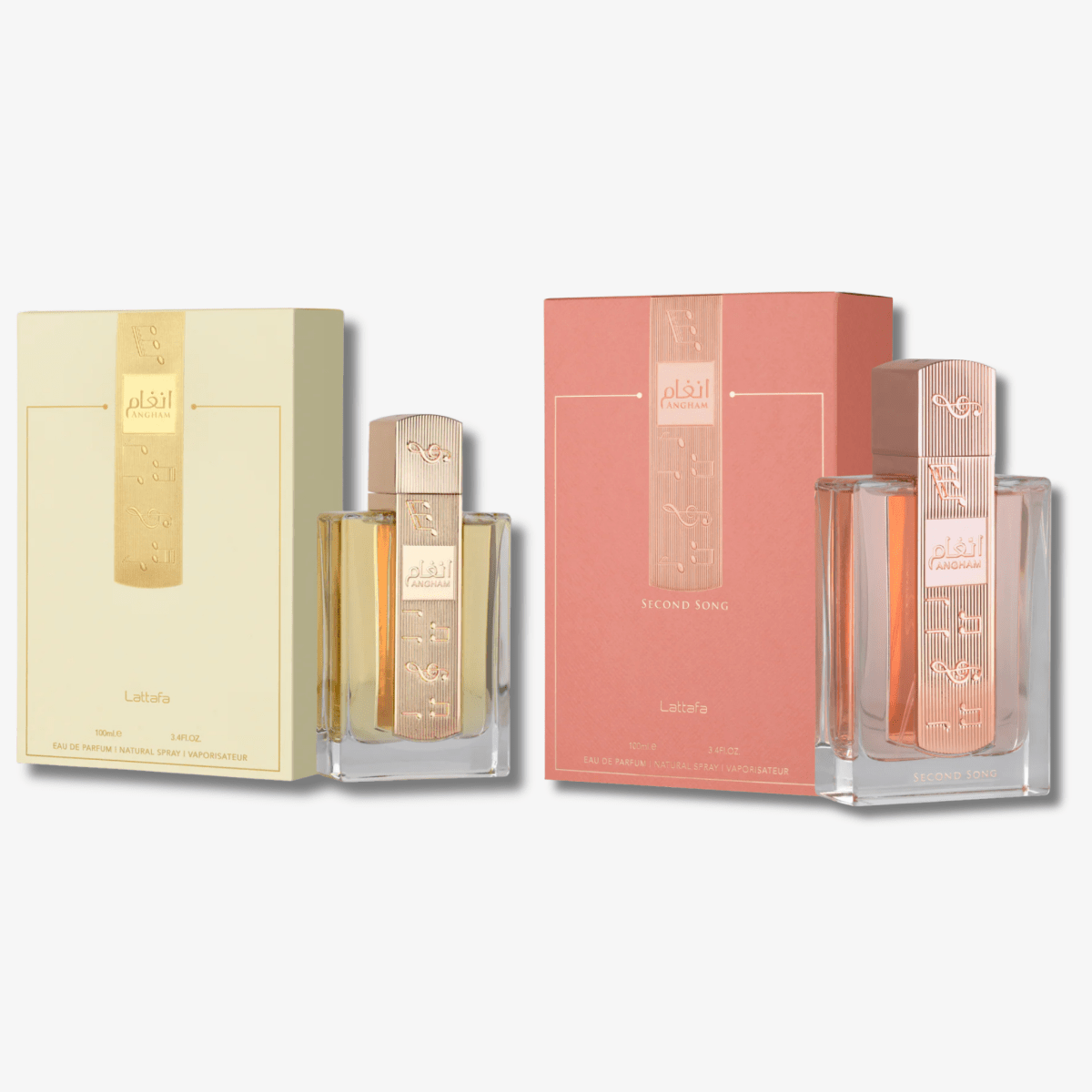 Lattafa Angham EDP 100ml + Angham Second Song 100ml - Ezenzia
