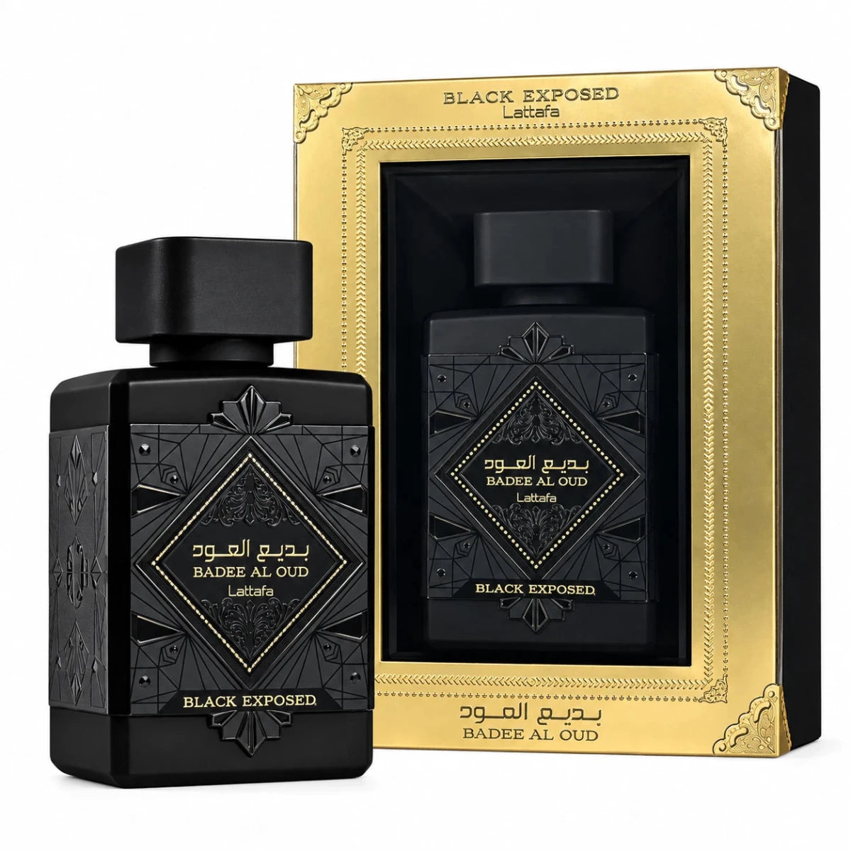 Lattafa Badee Al Oud Black Exposed Eau de Parfum 100ml (3.4 oz) Unisex - Ezenzia