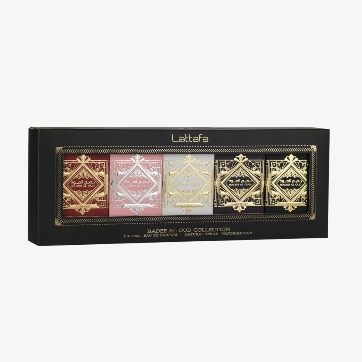 Lattafa Badee Al Oud Collection 5 x 5ml EDP Gift Set - Ezenzia
