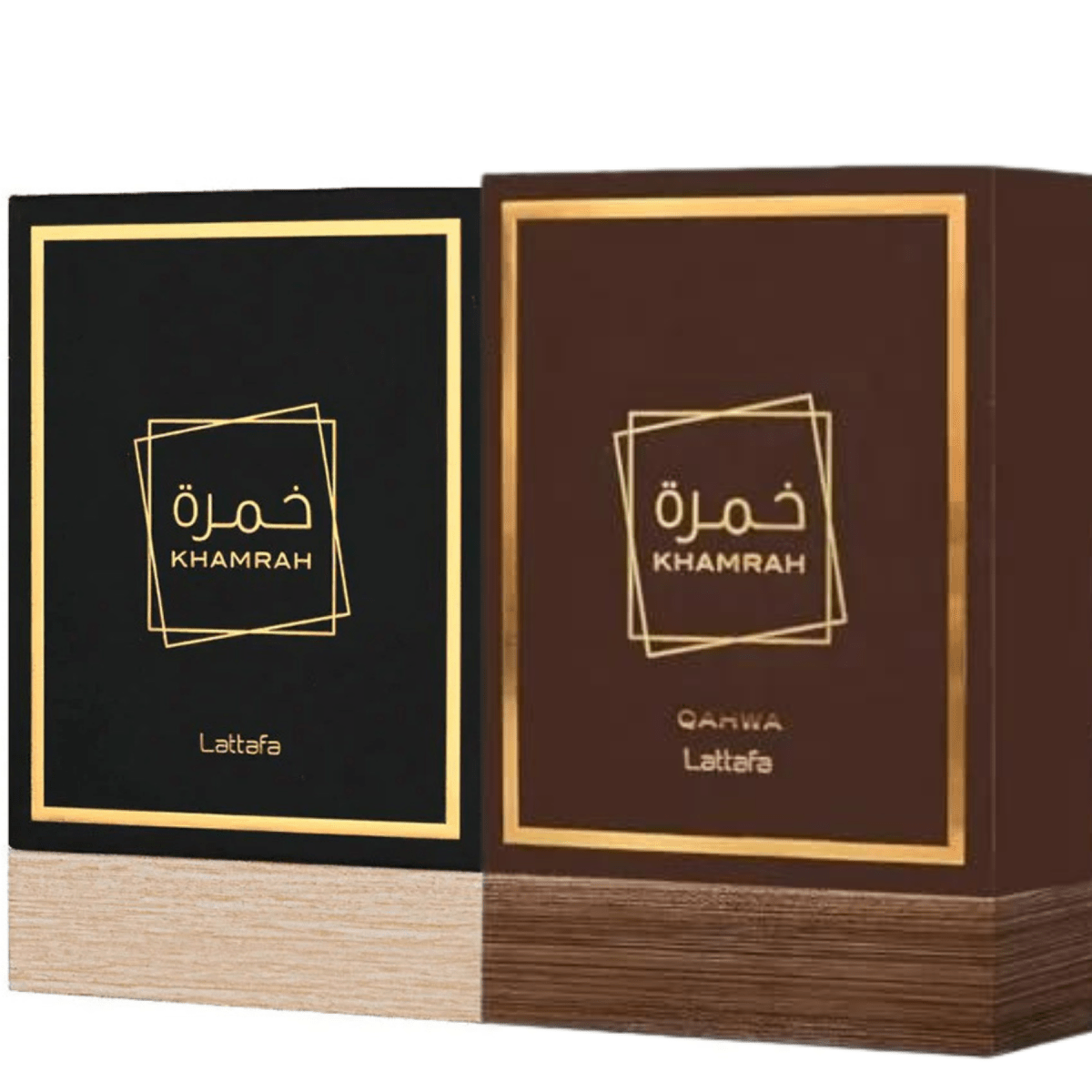 Lattafa Khamra + Khamra Qahwa Bundle Eau De Parfum 100Ml 3.4Oz (2pcs) Gift Set - Ezenzia