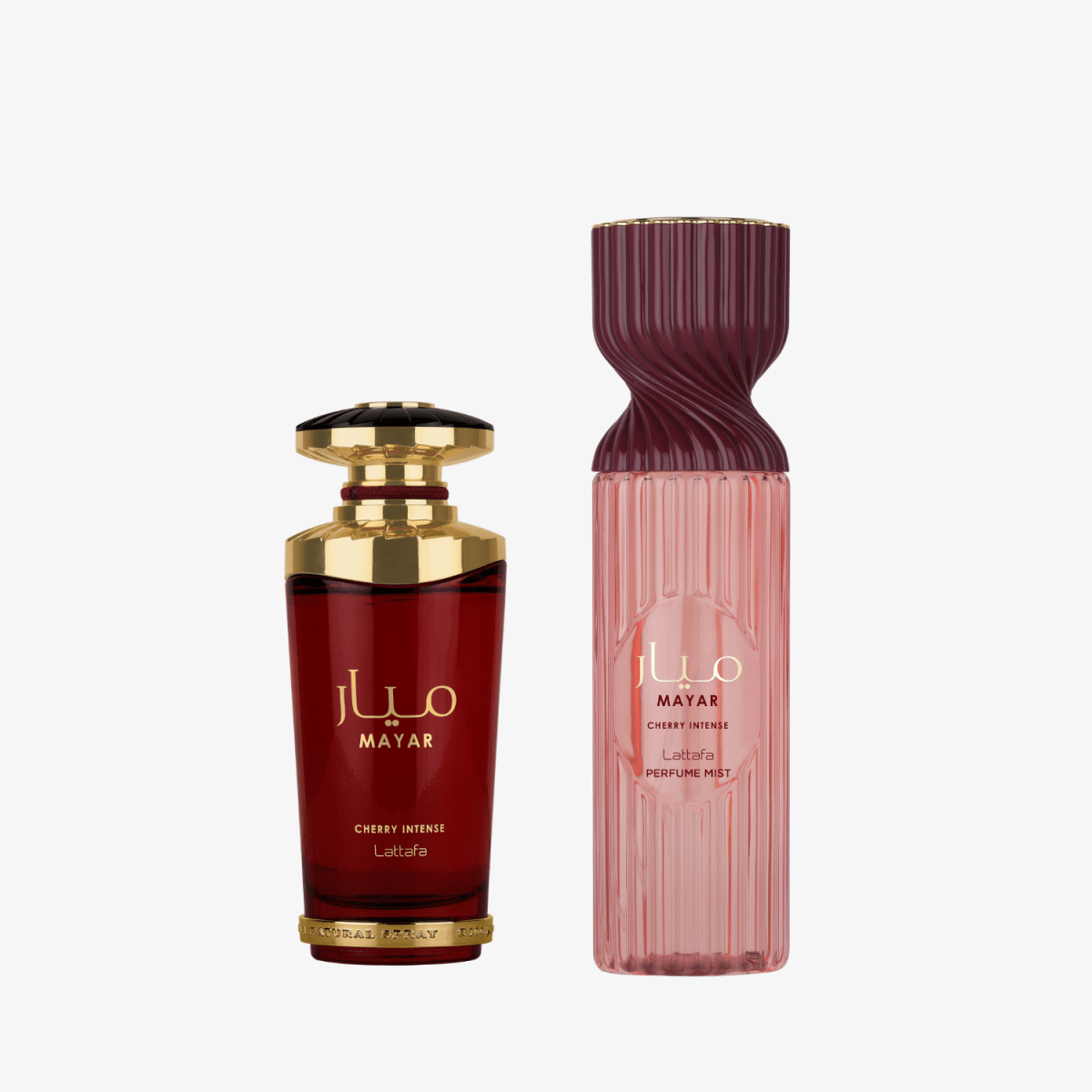 Lattafa Mayar Cherry Intense EDP 100ml + Mayar Cherry Intense Perfume Body Mist 205ml - Ezenzia