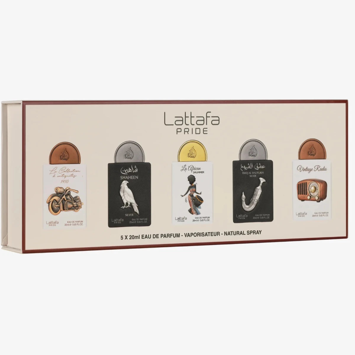Lattafa Pride Fragrance Discovery Set 1 5x20ml - Ezenzia
