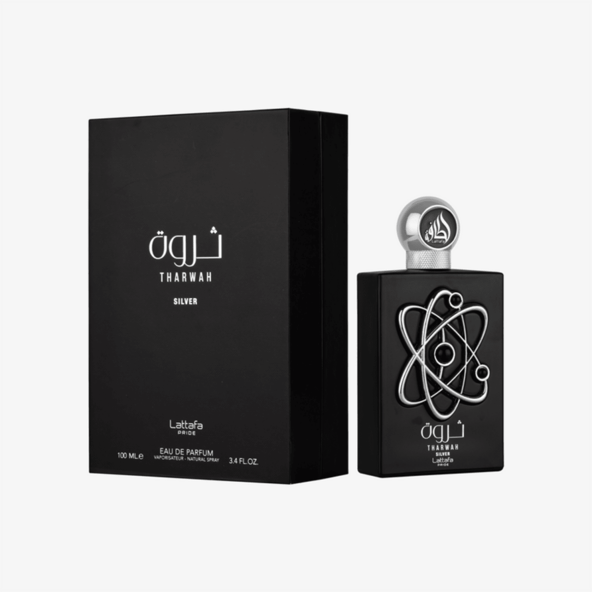Lattafa Pride Tharwah Silver Eau De Parfum 100ml for Men - Ezenzia