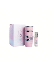 Lattafa Yara EDP 100Ml + Yara roll on 10Ml 0.34Oz for Women - Ezenzia