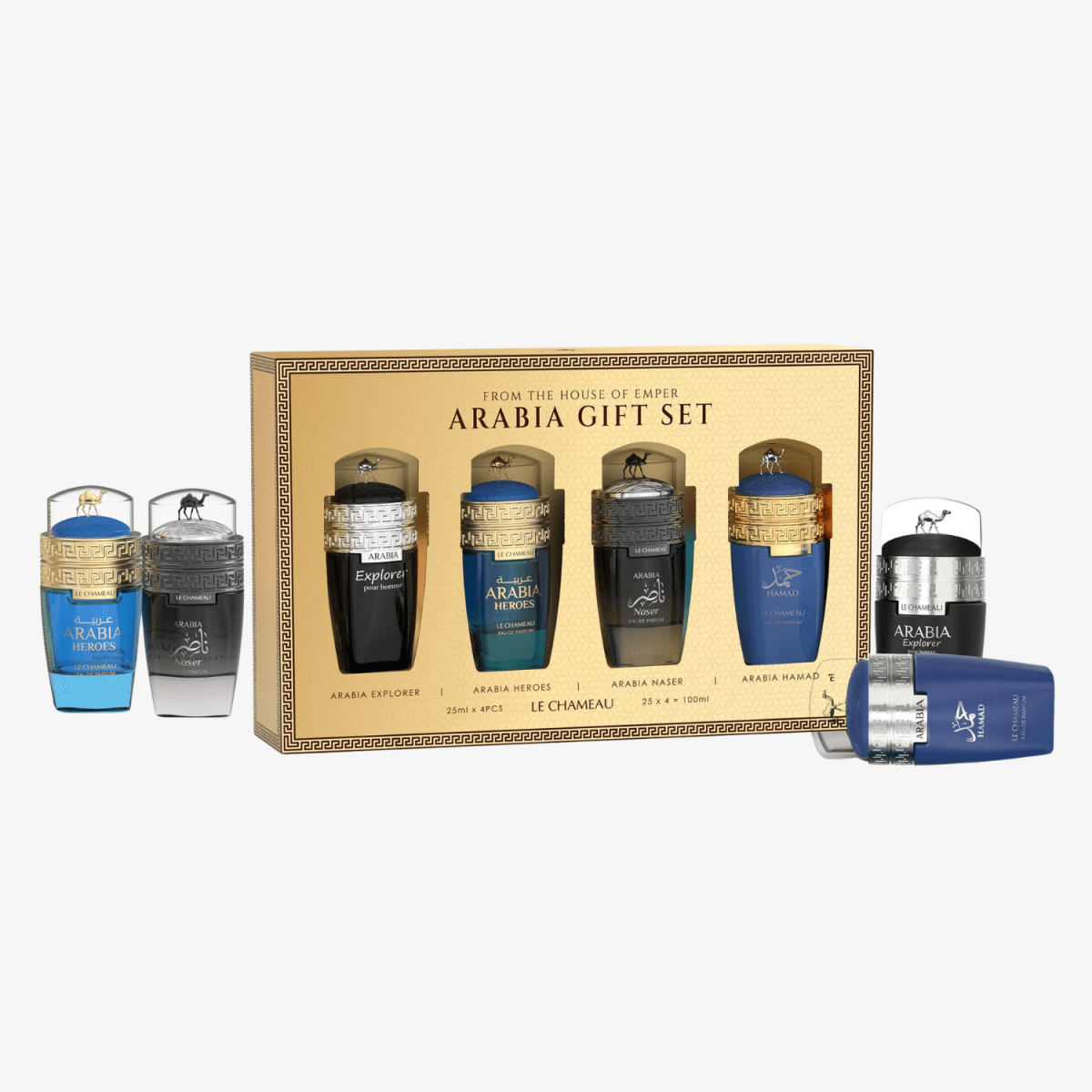 Le Chameau Arabia Gift Set 4x25ml EDP for Men - Ezenzia
