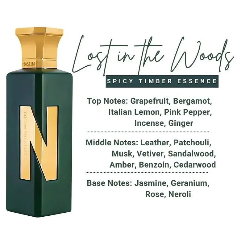 Naseem Lost in The Woods Aqua Parfum Alcohol - free 75Ml 2.4Oz - Ezenzia