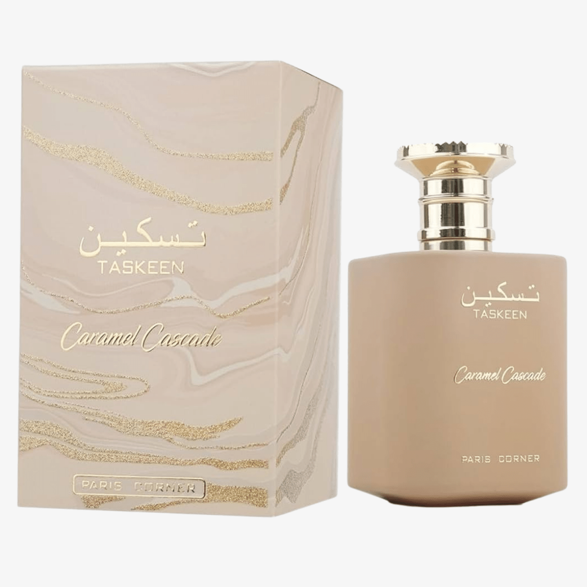 Paris Corner Taskeen Caramel Cascade Eau De Parfum 100ml - Ezenzia