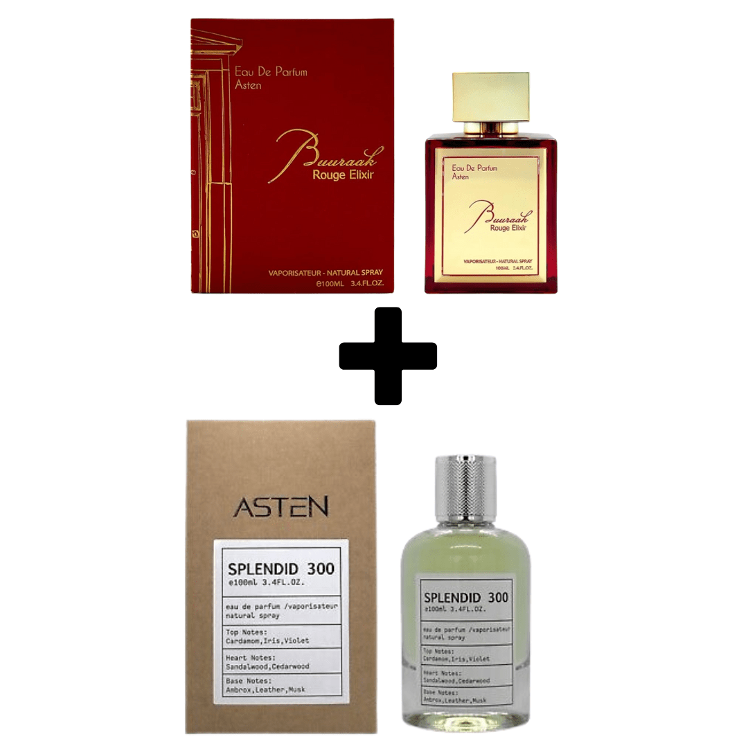 Rexis Fragrances Buuraak Rouge Elixir + Splendid 300 100Ml by Asten Limited Time Offer Eau De Parfum - Ezenzia