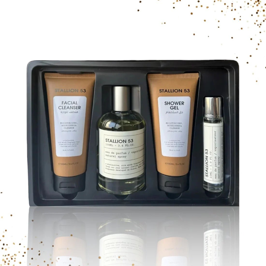 Rexis Fragrances Stallion 53 4 in 1 Gift Set By Emper 3.4oz - Ezenzia